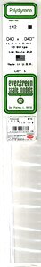 Plastic Bar Flat Bar 1.0*1.0 (10pcs.) (Material)