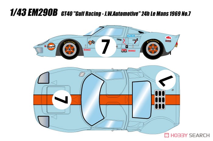 GT40 `Gulf Racing - J.W.Automotive` 24h Le Mans 1969 No.7 その他の画像2