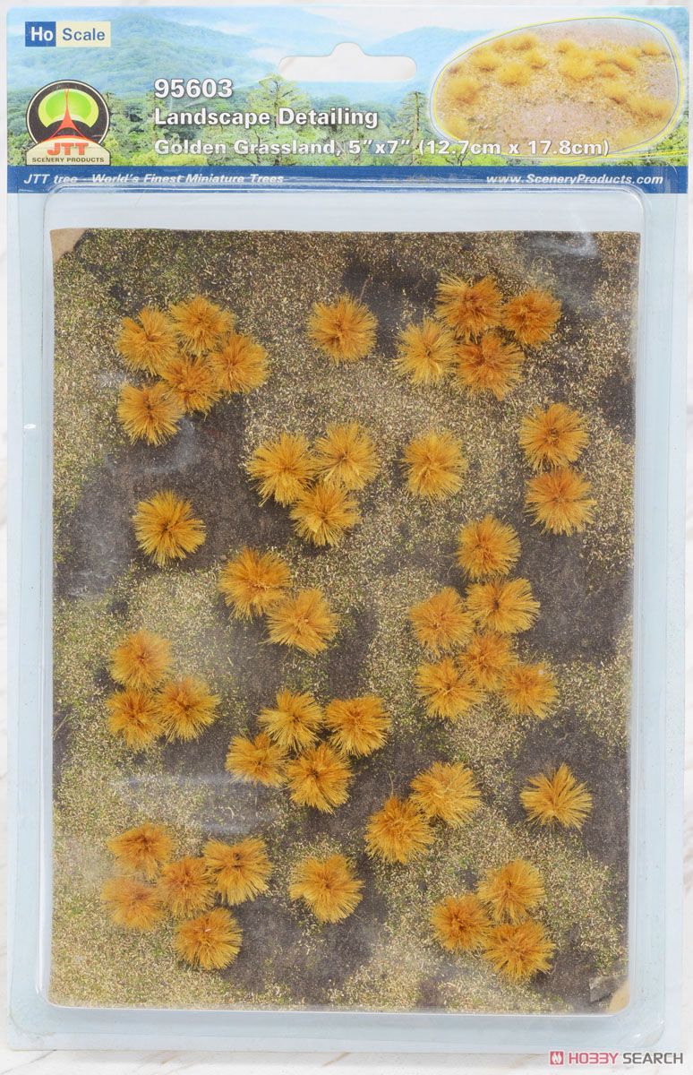 95603 (HO) ジオラマシート 乾燥した草地 (枯れ草付) (Landscape Detailing - Golden Grassland, 5``x7``) (12.7cm×17.8cm) パッケージ1