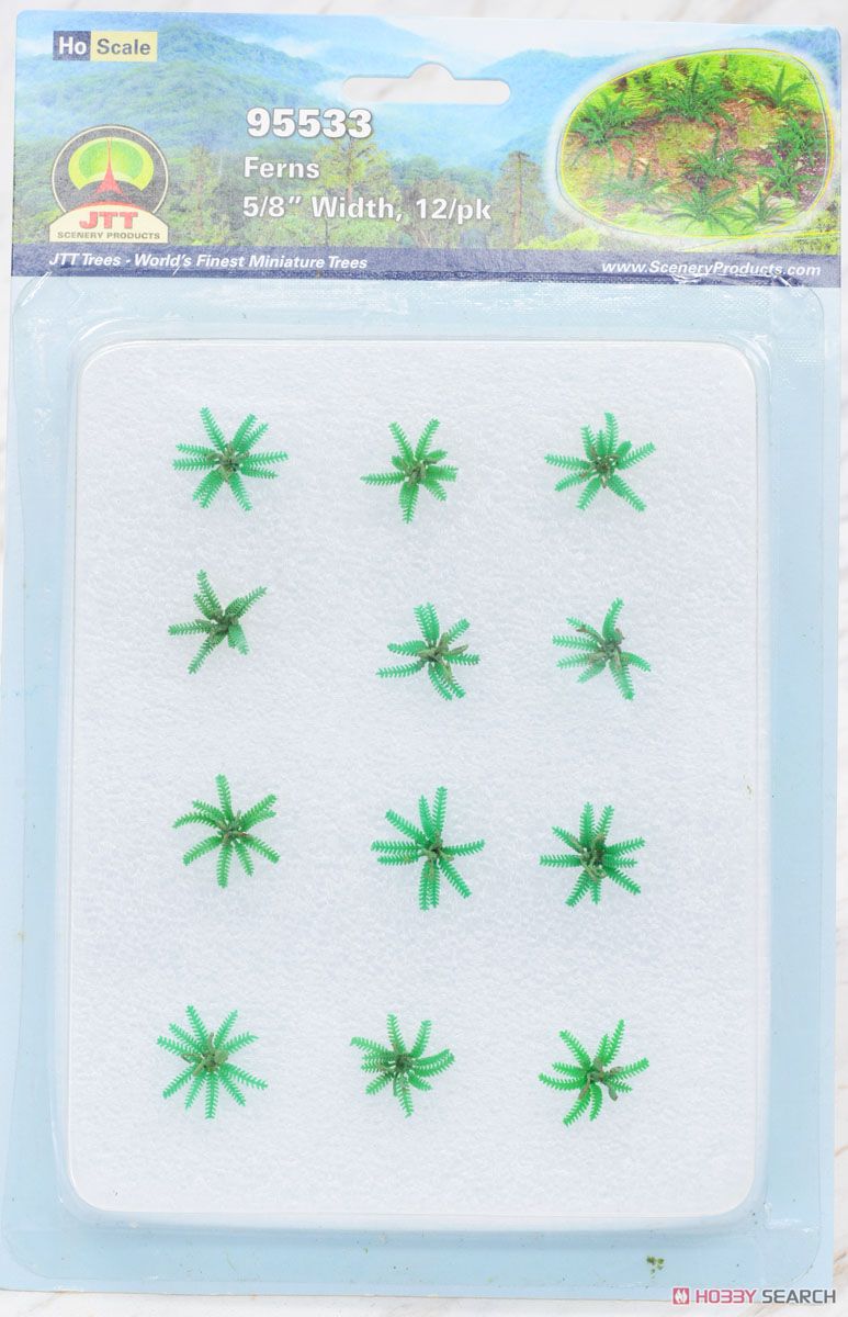 95533 (HO) シダ (12本セット) (Gardening Plants - Ferns 5/8`` Width, 12/pk) (鉄道模型) パッケージ1