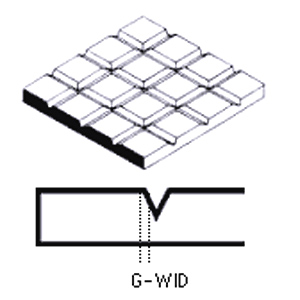 Plastic Sheet Tile Vadum Type 1.0*12.7 (1pc.) (Material)