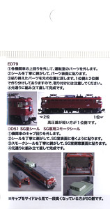 グレードアップシール トワイライト牽引機車内シール (KATO製品対応) (EF81 (#3066-2対応品)、ED79、DD51) (5両分) (鉄道模型)