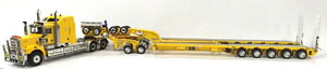 Kenworth C509 Truck with 5x8 Swingwing & 2x8 Dolly (クロームイエロー) (ミニカー)