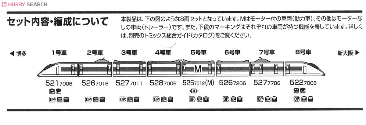 【限定品】 JR 500-7000系 山陽新幹線 (山陽新幹線全線開業40周年・カンセンジャーラッピング) (V6編成) セット (8両セット) (鉄道模型) 解説3