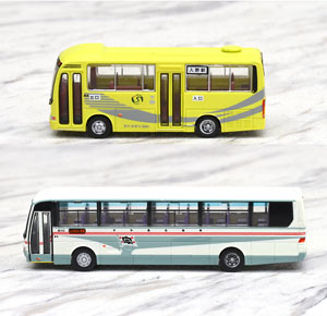 ザ・バスコレクション ローカル路線バス乗り継ぎの旅 2 (四国ぐるり一周編) (2台セット) (鉄道模型)