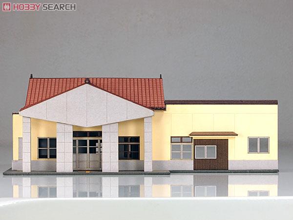 1/150 Scale Paper Model Kit Station Series 07 : Local Station Building / Higashishinjo Station Type (Unassembled Kit) (Model Train) Item picture6