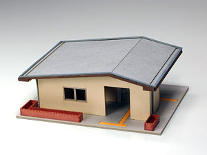 1/150 Scale Paper Model Kit Station Series 06 : Ghost Station & Waiting Room (Unassembled Kit) (Model Train)