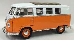 1962 VW マイクロバス (オレンジ) (ミニカー)