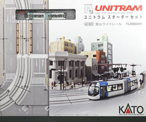 UNITRAM ユニトラム スターターセット 富山ライトレール TLR0600形 (TLR0606(緑) + [V50]) (鉄道模型)