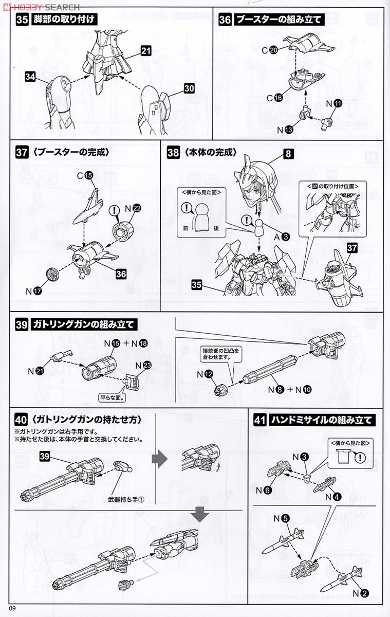 Frame Arms Girl Stylet (Plastic model) Assembly guide6