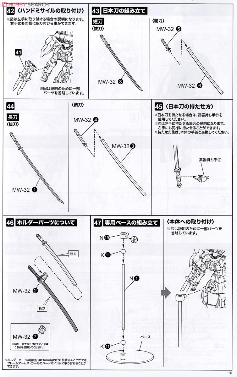 Frame Arms Girl Stylet (Plastic model) Assembly guide7