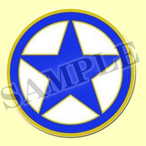 Strike Witches Operation Victory Arrow Military Aircraft Insignia Gold Lacquer Stickers Liberion (Anime Toy)