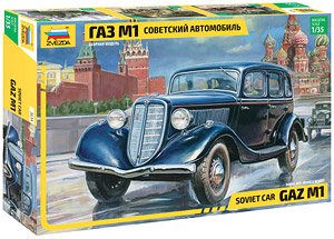 GAZ M1 Soviet Car `EMKA` (Plastic model)