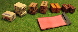 WWII U.S. M4 Sherman Ammunition Depot Accessory Set (Plastic model)