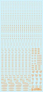 1/100 One Color Orange RB01 Caution Decal (1 Sheet) (Material)