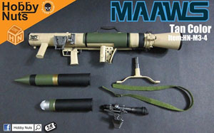 Hobby Nuts 1/6 Carl Gustaf M3 Recoilless Rifle MAAWS Tan (Fashion Doll)