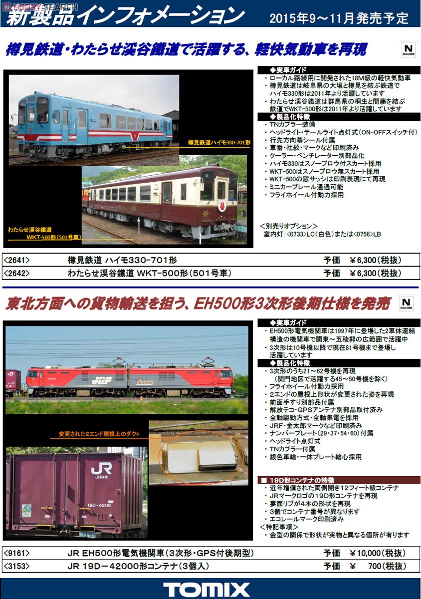 JR 19D-42000形コンテナ (3個入) (鉄道模型) 解説1