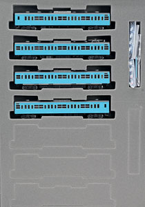 国鉄 103系 通勤電車 (高運転台ATC車・スカイブルー) 基本セット (基本・4両セット) (鉄道模型)