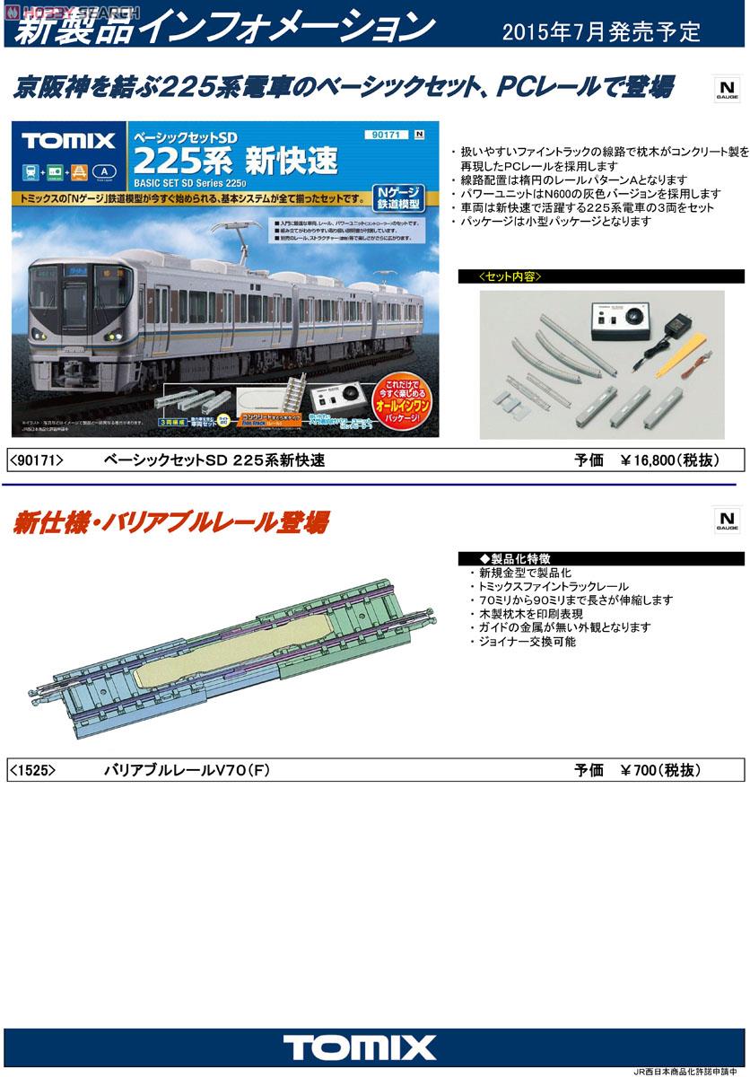 Basic Set SD Series 225 `Shin-kaisoku` (3-Car Set) (Track Layout Pattern A) (Model Train) About item1