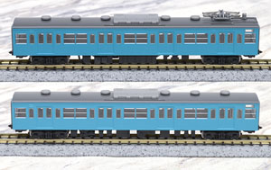 国鉄 103系 通勤電車 (ユニットサッシ・スカイブルー) 増結セット (増結・2両セット) (鉄道模型)