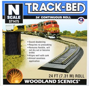 (N) ST1475 スポンジ道床 Track-Bed TM (24ft連続ロール) (7.31m・1本入) (鉄道模型)