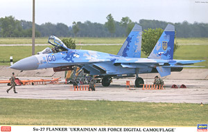 Su-27 フランカー `ウクライナ空軍 デジタル迷彩` (プラモデル)