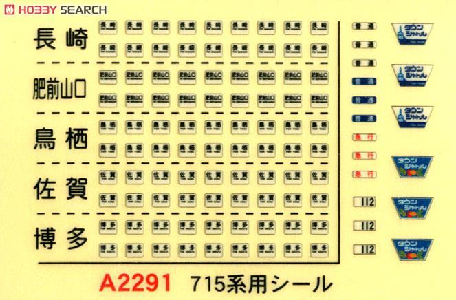 Series 715 (KUHA714) J.R. Kyushu Color (4-Car Set) (Model Train) 中身1