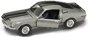 1968 シェルビー GT-500KR (シルバー) (ミニカー)