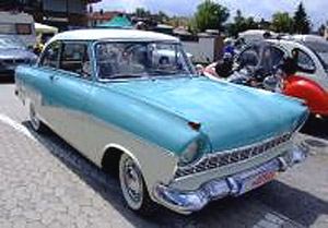 フォード タウヌス 17M 1957 ブルー/ホワイト (ミニカー)