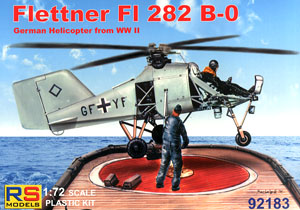 Flettner F1 282 B-0 German Helicopter from WWII (Plastic model)