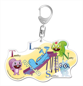Happy Tree Friends Big Acrylic Collection Toothy & Lumpy & Nutty & Sniffles (Anime Toy)