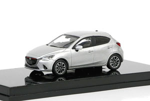 Mazda Demio (2014) Aluminum Metallic (Diecast Car)