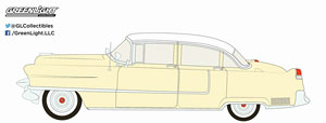 1955 Cadillac Fleetwood Series 60 - Yellow with a White Roof (ミニカー)