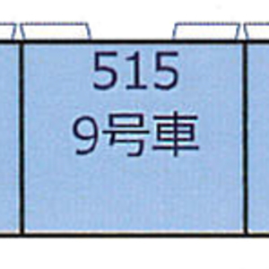 (HO) [9] 515形 (JR西日本 500系 9号車) (1両) (塗装済み完成品) (鉄道模型)