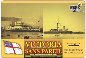 Battleship HMS Victoria 1890 / Sans Pareil 1891 Full Hull (Plastic model)