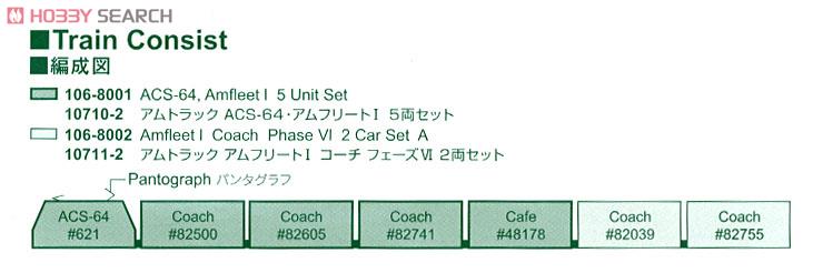 Amtrak ACS-64/Amfleet I (5-Car Set) (Model Train) 解説1