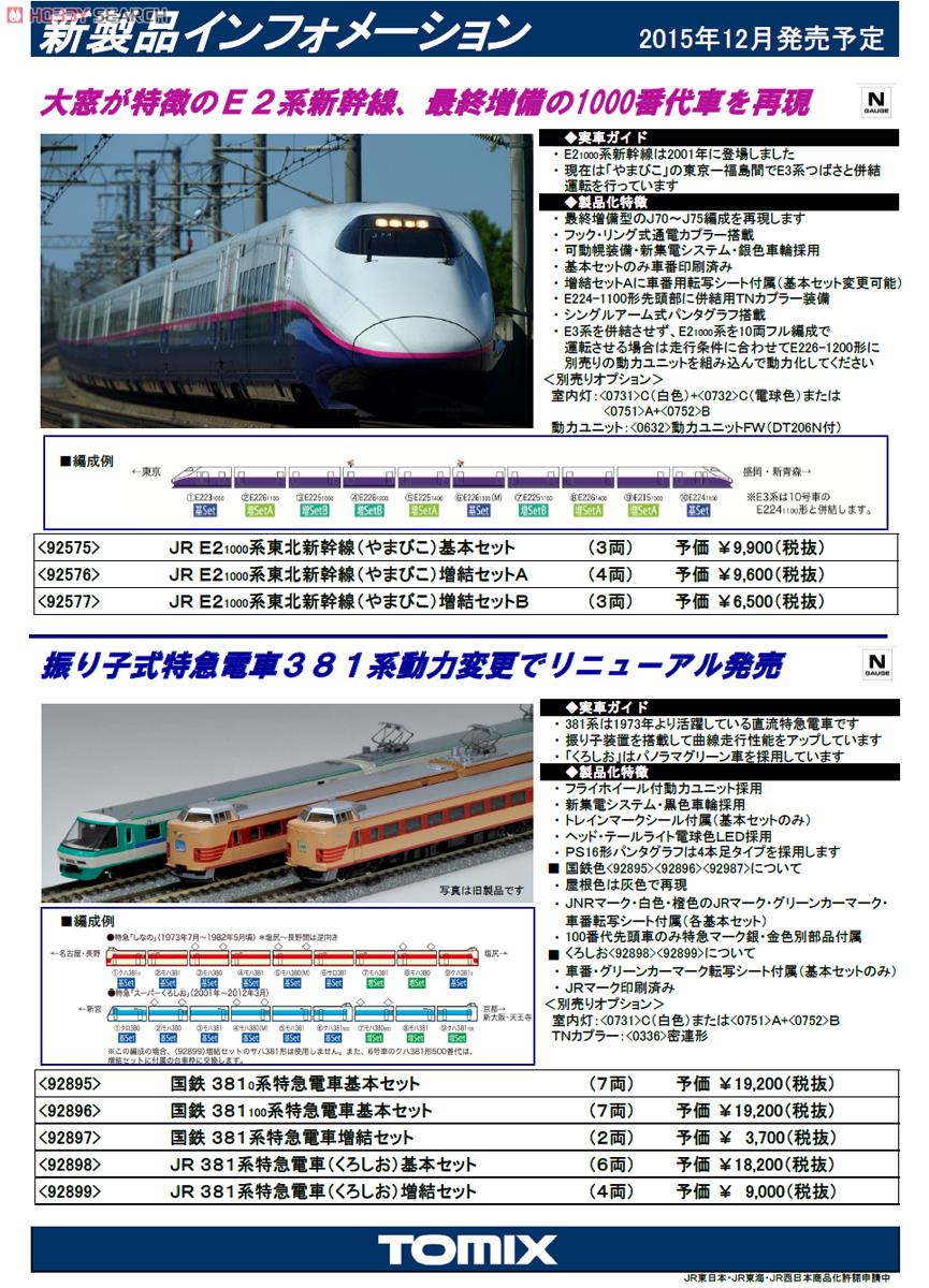 J.R. Series E2-1000 Tohoku SHINKANSEN `Yamabiko` Additional Set A (Add-on 4-Car Set) (Model Train) About item1