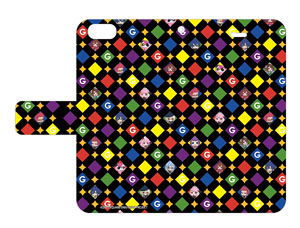 手帳型スマホケース iPhone5/5S専用 ガンスリンガー ストラトス 04 SDキャラデザイン ブラック (キャラクターグッズ)