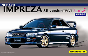 Subaru Impreza Sti ver IV/VI w/Window Frame Masking Seal (Model Car)