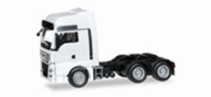 (HO) MAN TGX XLX Euro 6 6x2 リジッドトラクター ホワイト (鉄道模型)