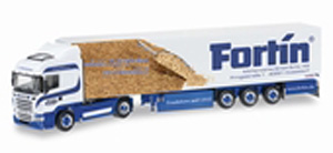 (HO) スカニアR HL 保冷車 セミトレーラー `Fortin` (鉄道模型)