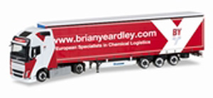 (HO) ボルボFH Gl.XL セミトレーラー `Brian Yeardley` (鉄道模型)