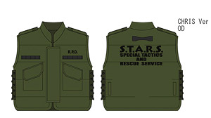 Biohazard S.T.A.R.S. Armor Vest Olive Drab M (Anime Toy)