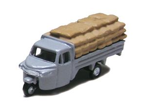 Three-wheeler Load Type w/Grain Storage Bag (Gray) (Model Train)