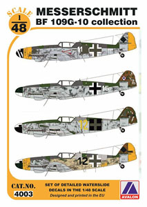 Bf 109G-10 パート1 (デカール)