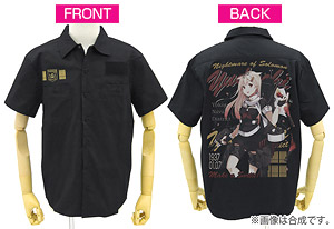 Kantai Collection Yudachi Kai-II Full Color Work Shirt Black L (Anime Toy)