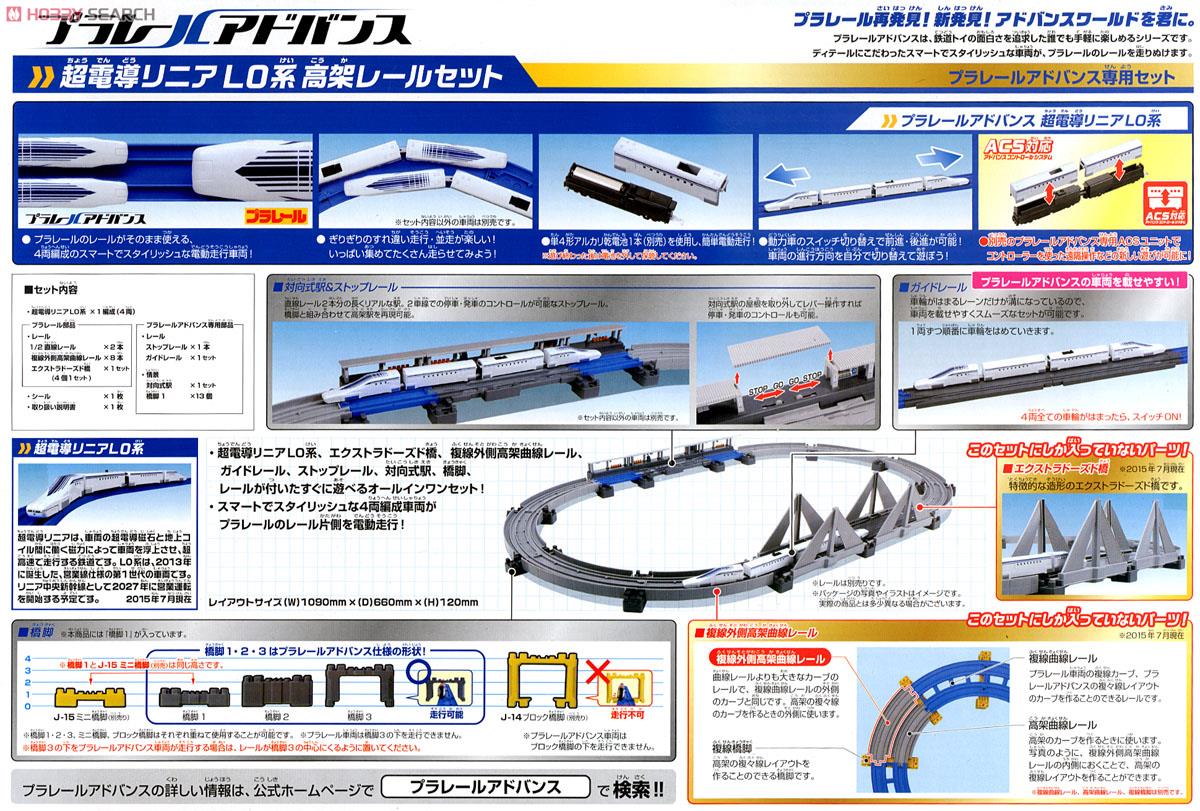 PLARAIL Advance Series L0 Superconducting Maglev & Overpass Rail Set (4-Car + Track Set) (Plarail) Item picture1
