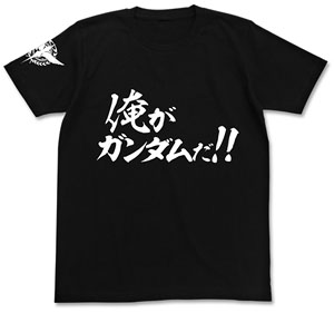 機動戦士ガンダム00 俺がガンダムだ!! Tシャツ BLACK S (キャラクターグッズ)
