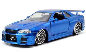 Fast & Furious Brian`s Nissan Skyline GT-R (R34) (Diecast Car)