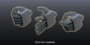 1/144 MS Hand 02 (Zeon) Dark Gray (Gundam Model Kits)